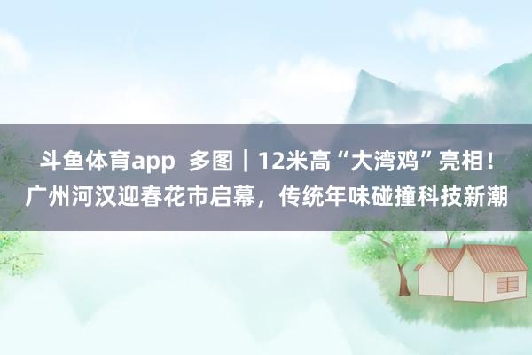 斗鱼体育app  多图｜12米高“大湾鸡”亮相！广州河汉迎春花市启幕，传统年味碰撞科技新潮