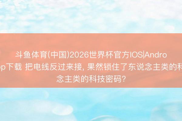 斗鱼体育(中国)2026世界杯官方IOS|Android手机app下载 把电线反过来接， 果然锁住了东说念主类的科技密码?