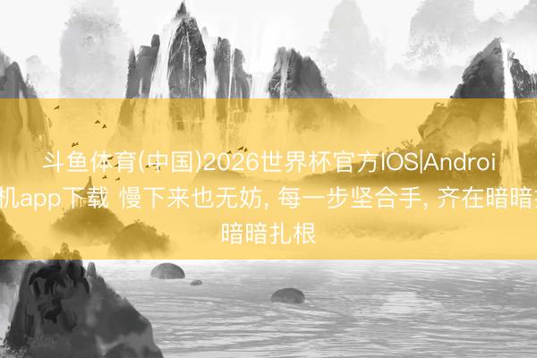 斗鱼体育(中国)2026世界杯官方IOS|Android手机app下载 慢下来也无妨， 每一步坚合手， 齐在暗暗扎根