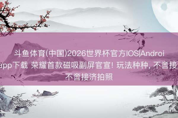 斗鱼体育(中国)2026世界杯官方IOS|Android手机app下载 荣耀首款磁吸副屏官宣! 玩法种种， 不啻接济拍照